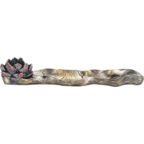 10" Lotus Flower Incense Holder Burner