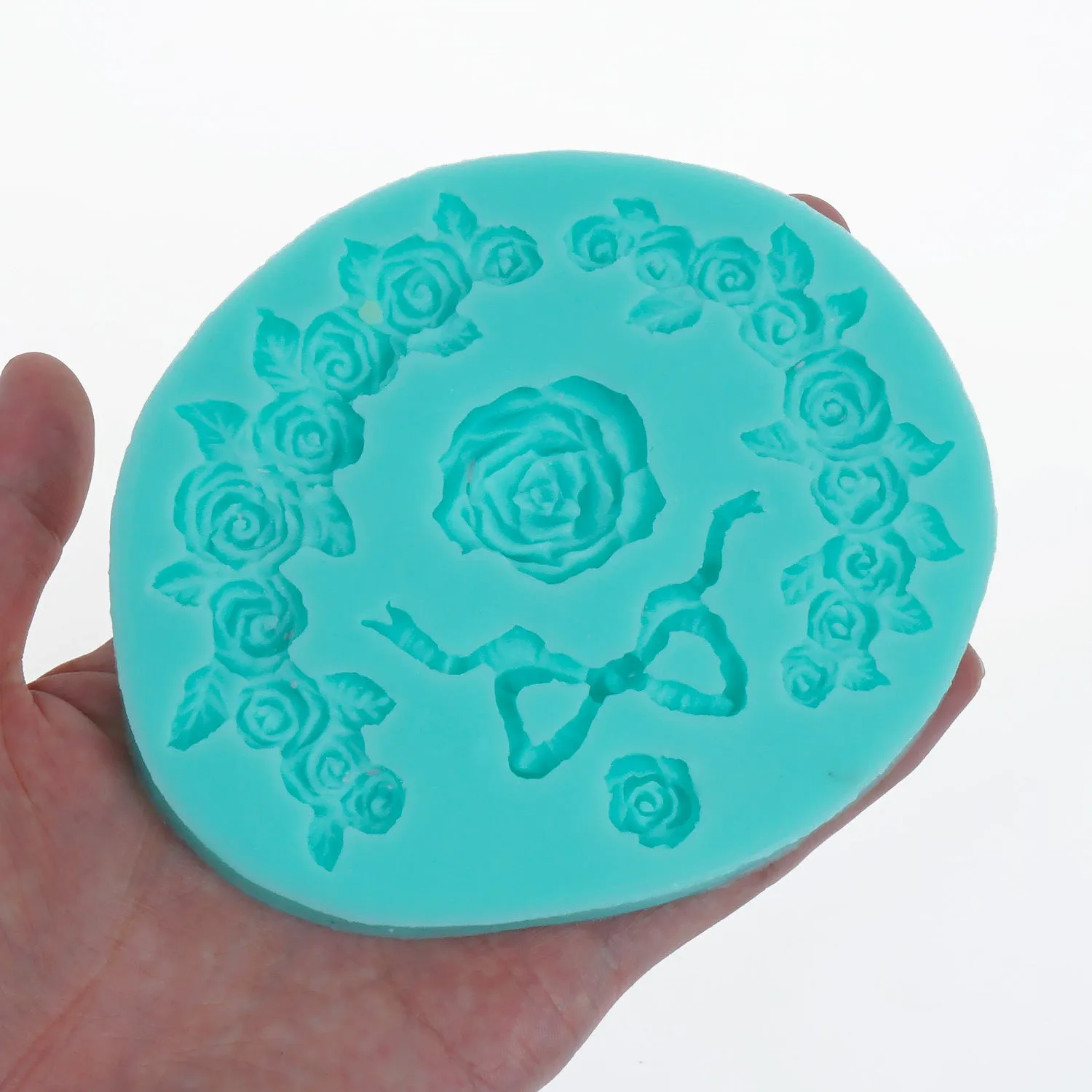 1PC Silicone Rose Flower Mold Cake Decoration Mold Diy Fondant Mold Resin Baking Tool 10374750