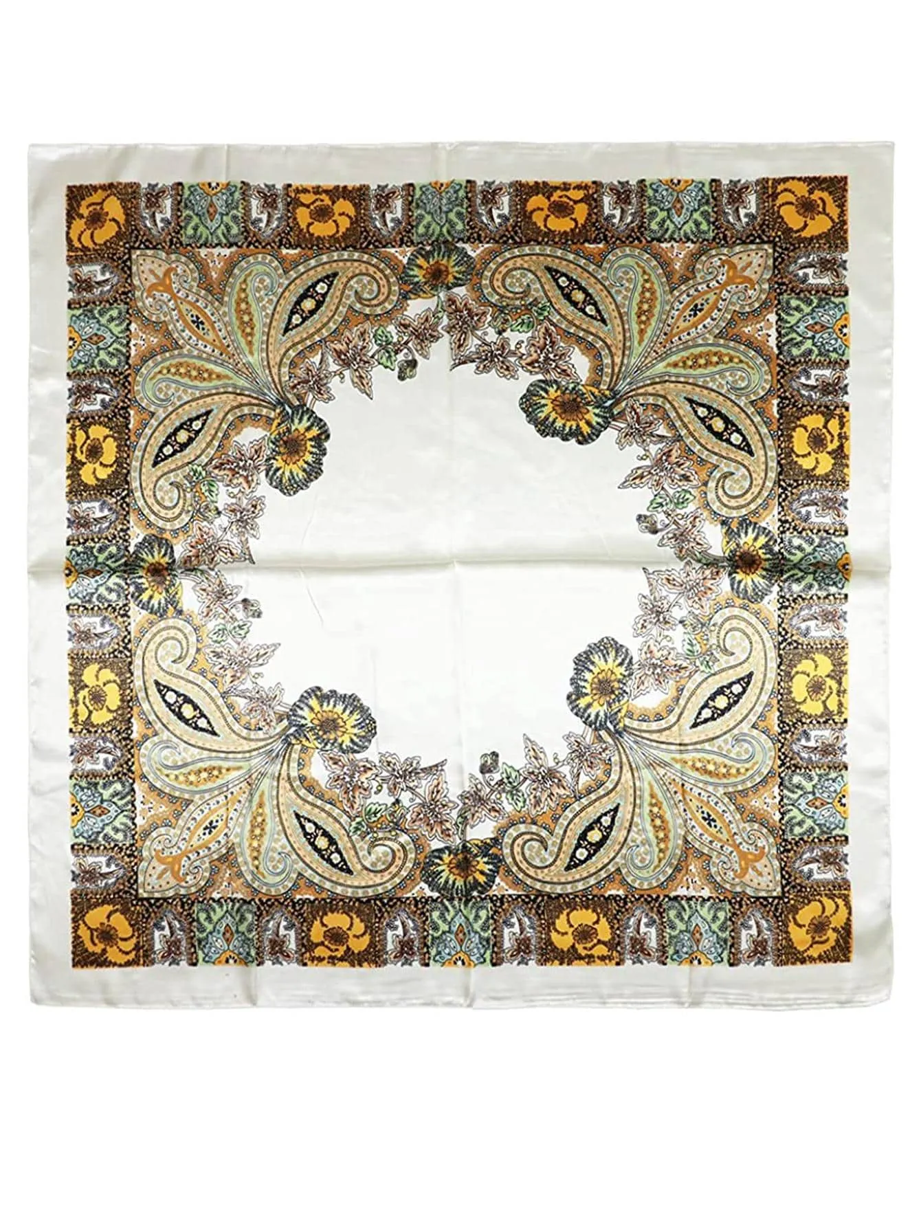 1pc Women Floral & Paisley Print Fashionable Bandana For Daily Decoration