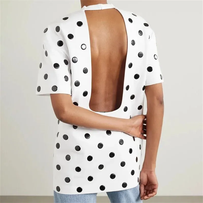 2024 Fashion Dot Print T-Shirt