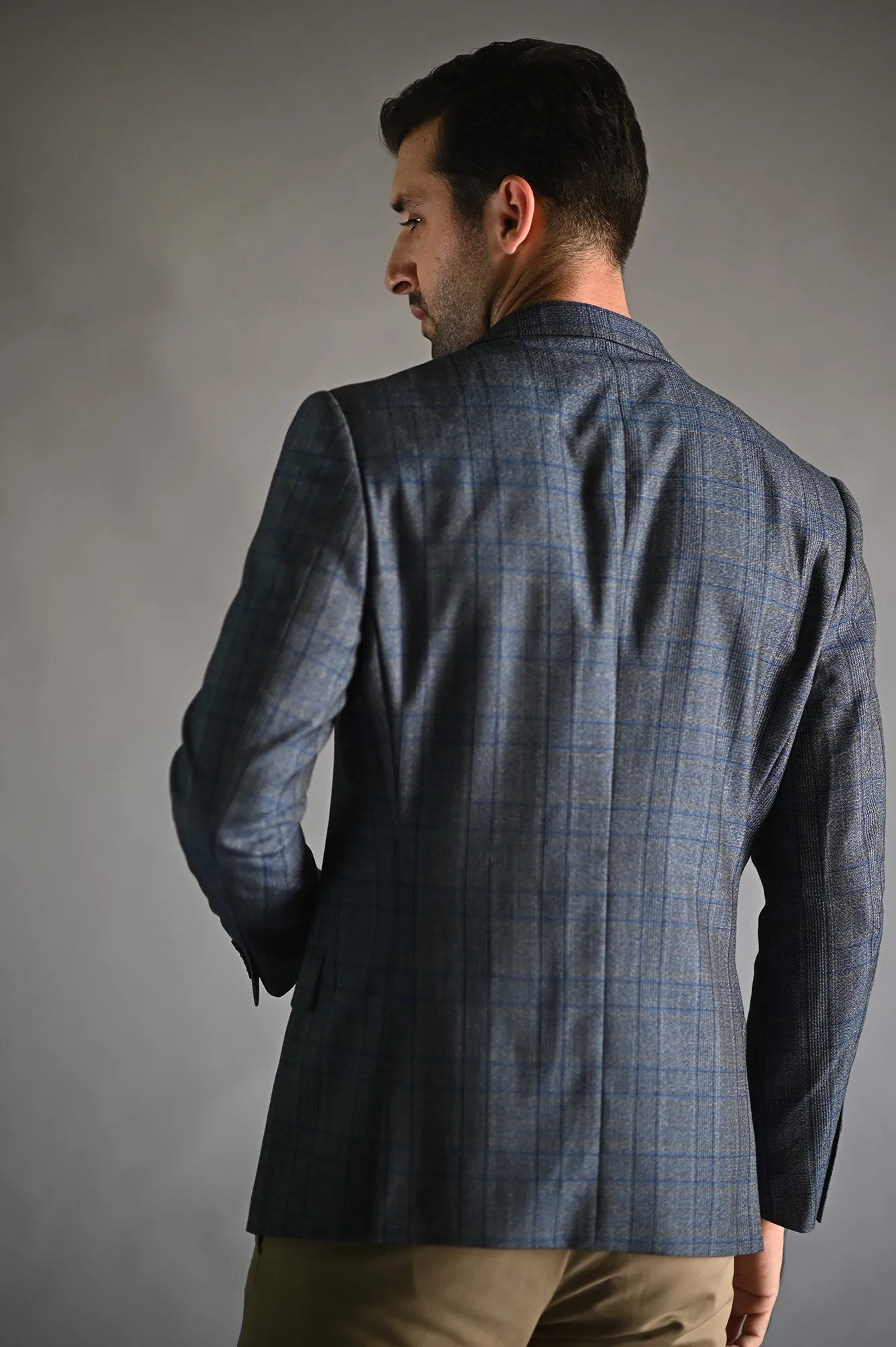 ABLAZE GREY BLUE CHECK