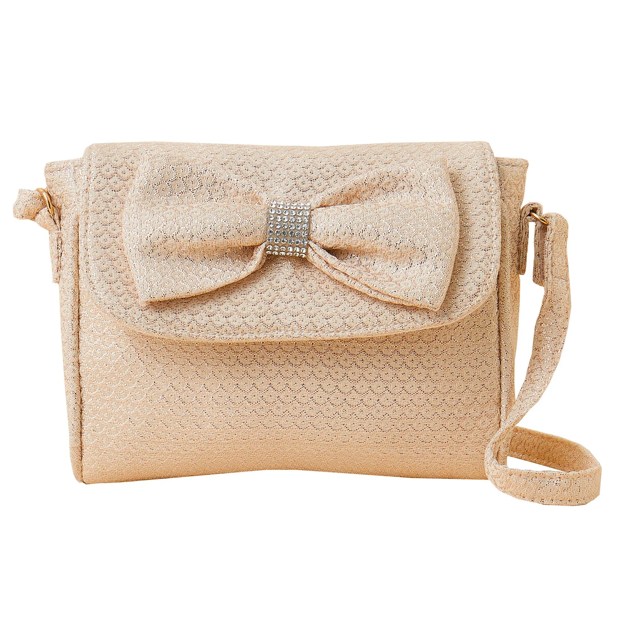 Accessorize London Girl's R Jaquard Bow Bag