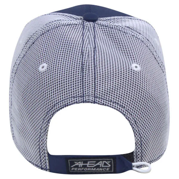 AHEAD Cowboy Blue/White Performance Mesh Back Cap