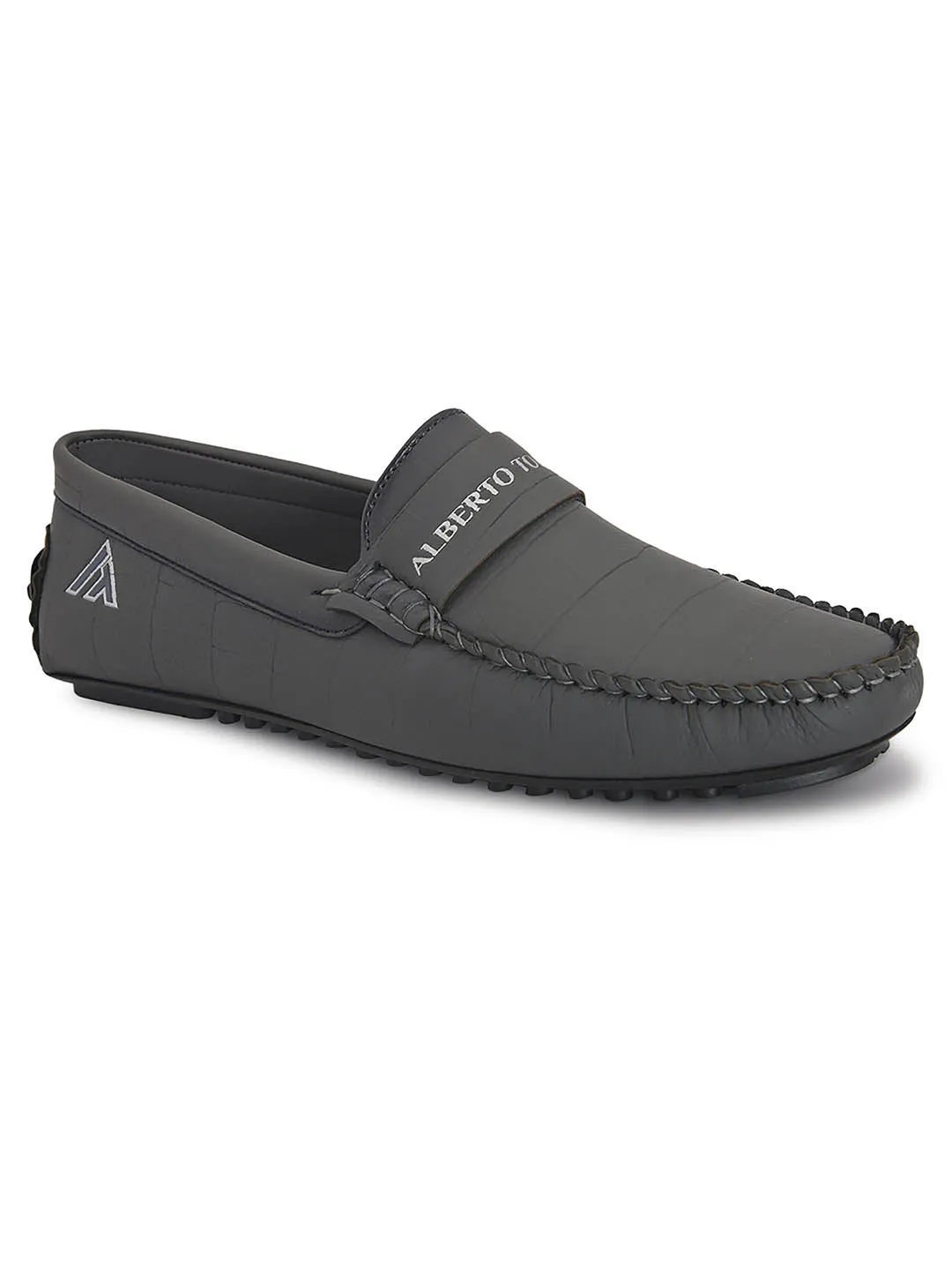 Alberto torresi Synthetic Grey Casual Loafers