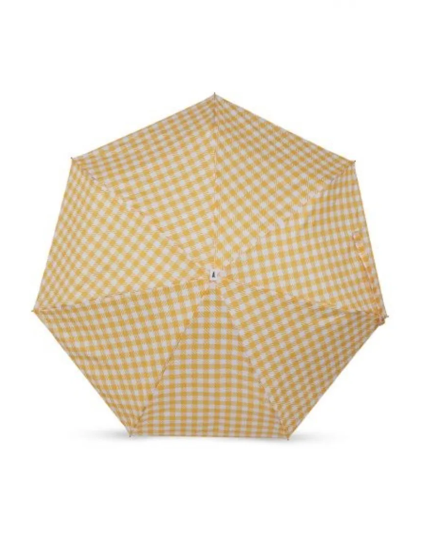 Anatole - Micro Umbrella - Yellow Gingham