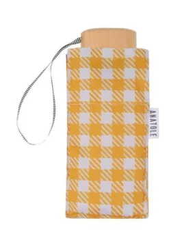 Anatole - Micro Umbrella - Yellow Gingham