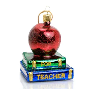 Apple for My Teacher Ornament