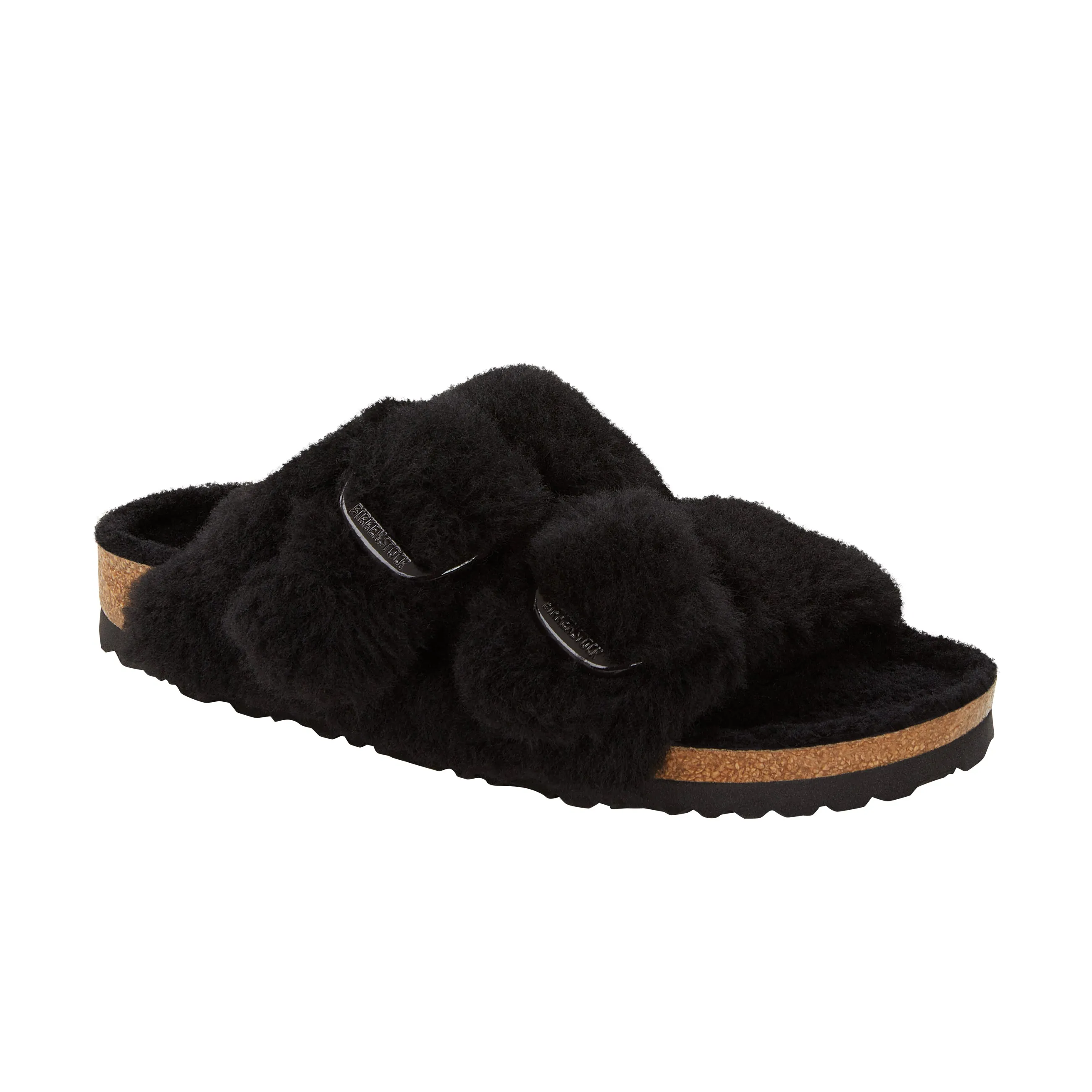 Arizona Big Buckle Shearling Black Teddy Shearling