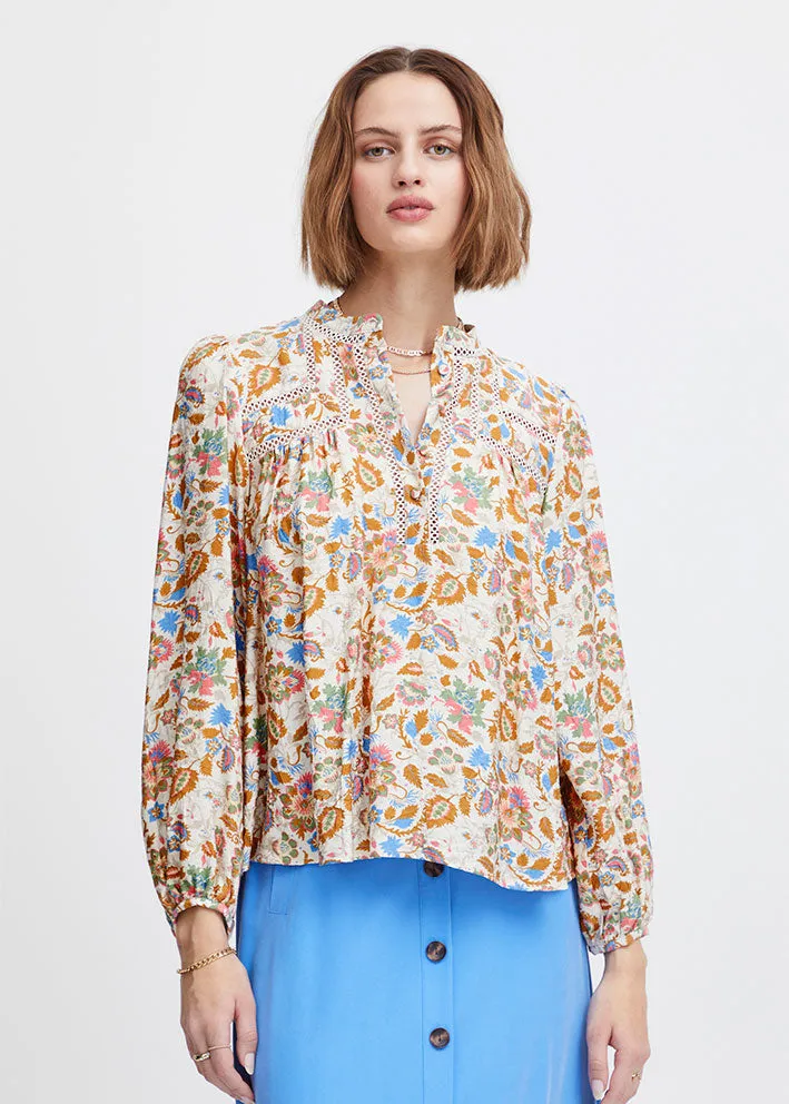 Atelier Rêve Avril Bluse - French Mood Flower Print