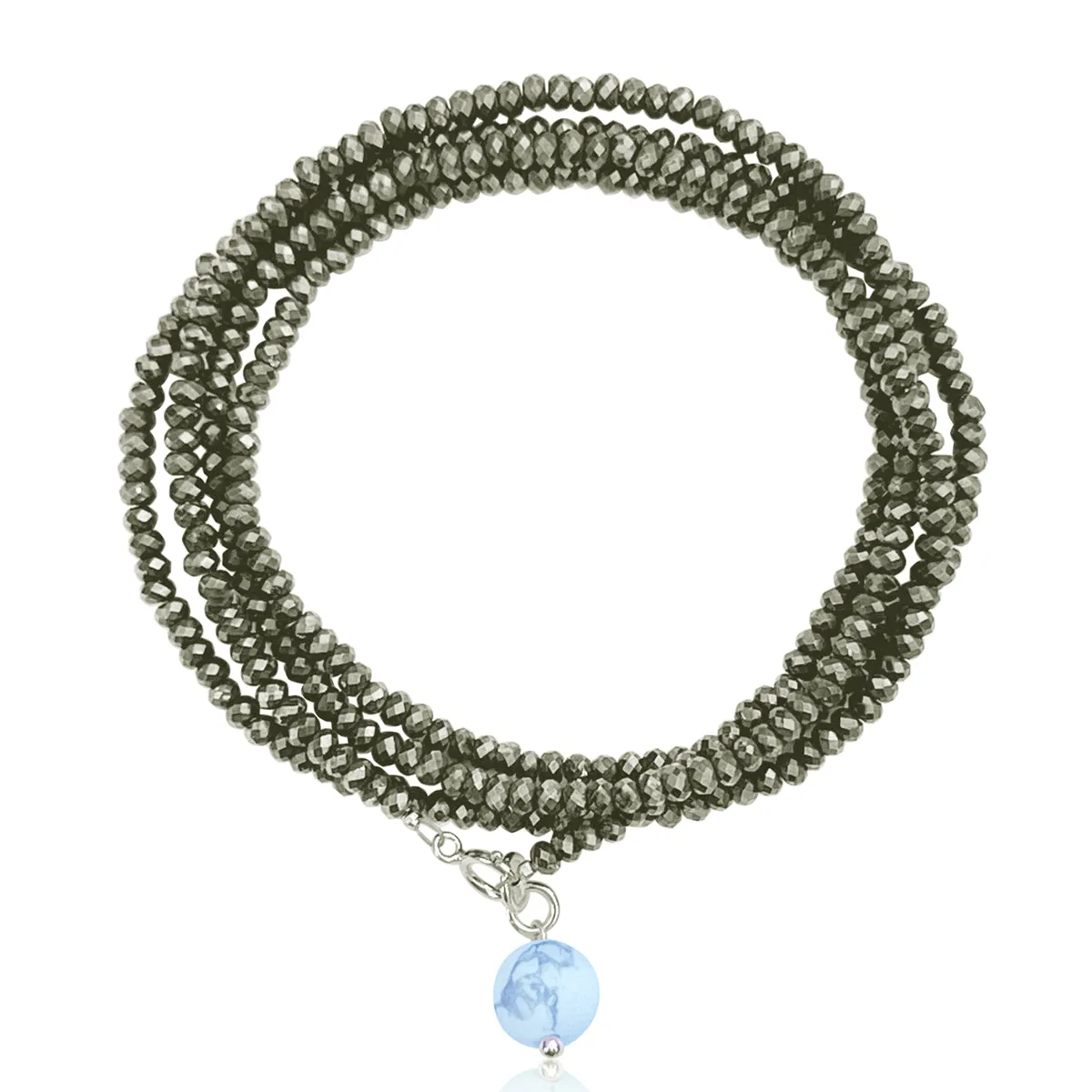 Attract Abundance Wrap Bracelet with Pyrite