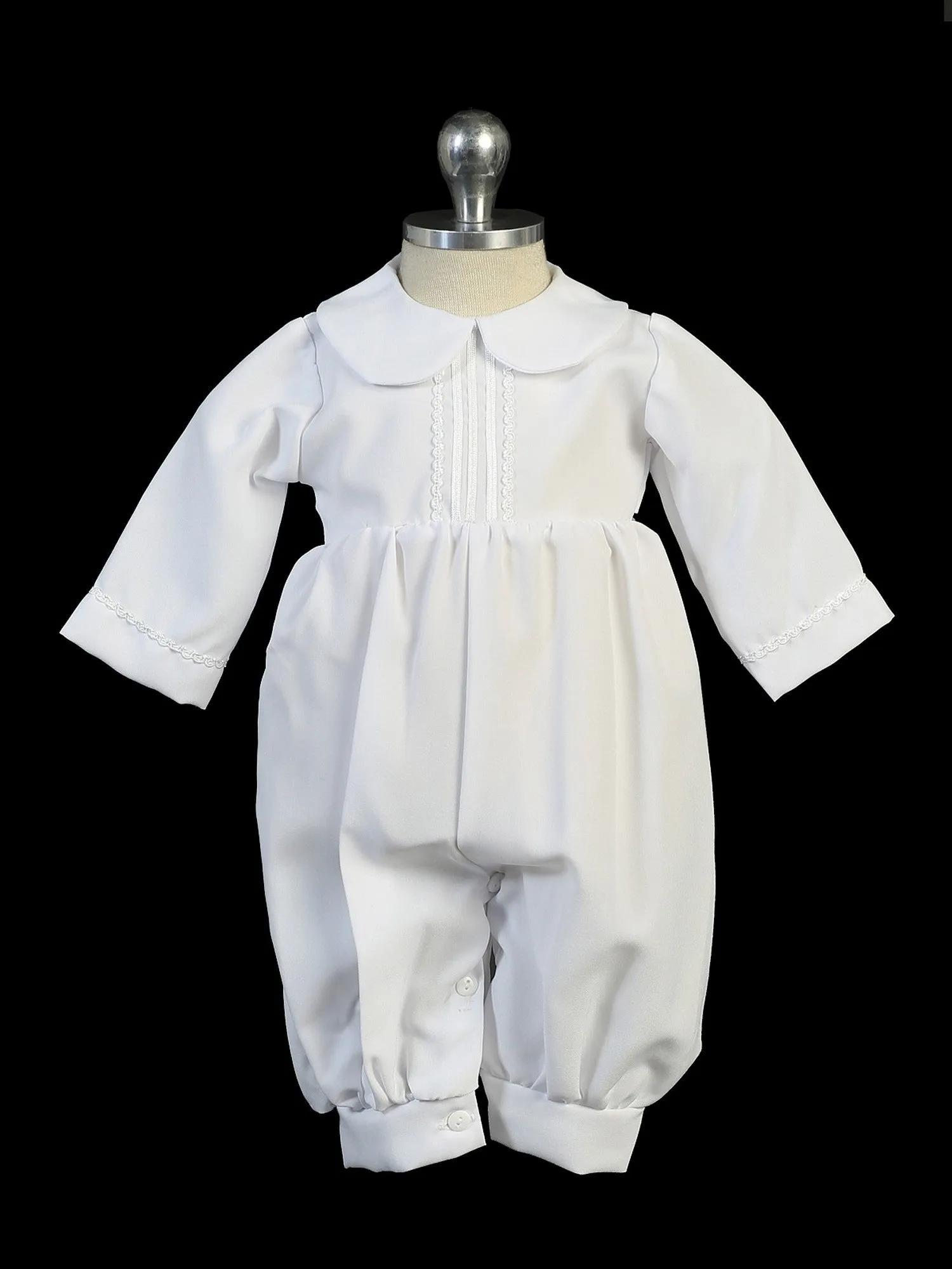 Baby Boys White Sotana Priest's Cassock Pope Style Christening Outfit 6-24M