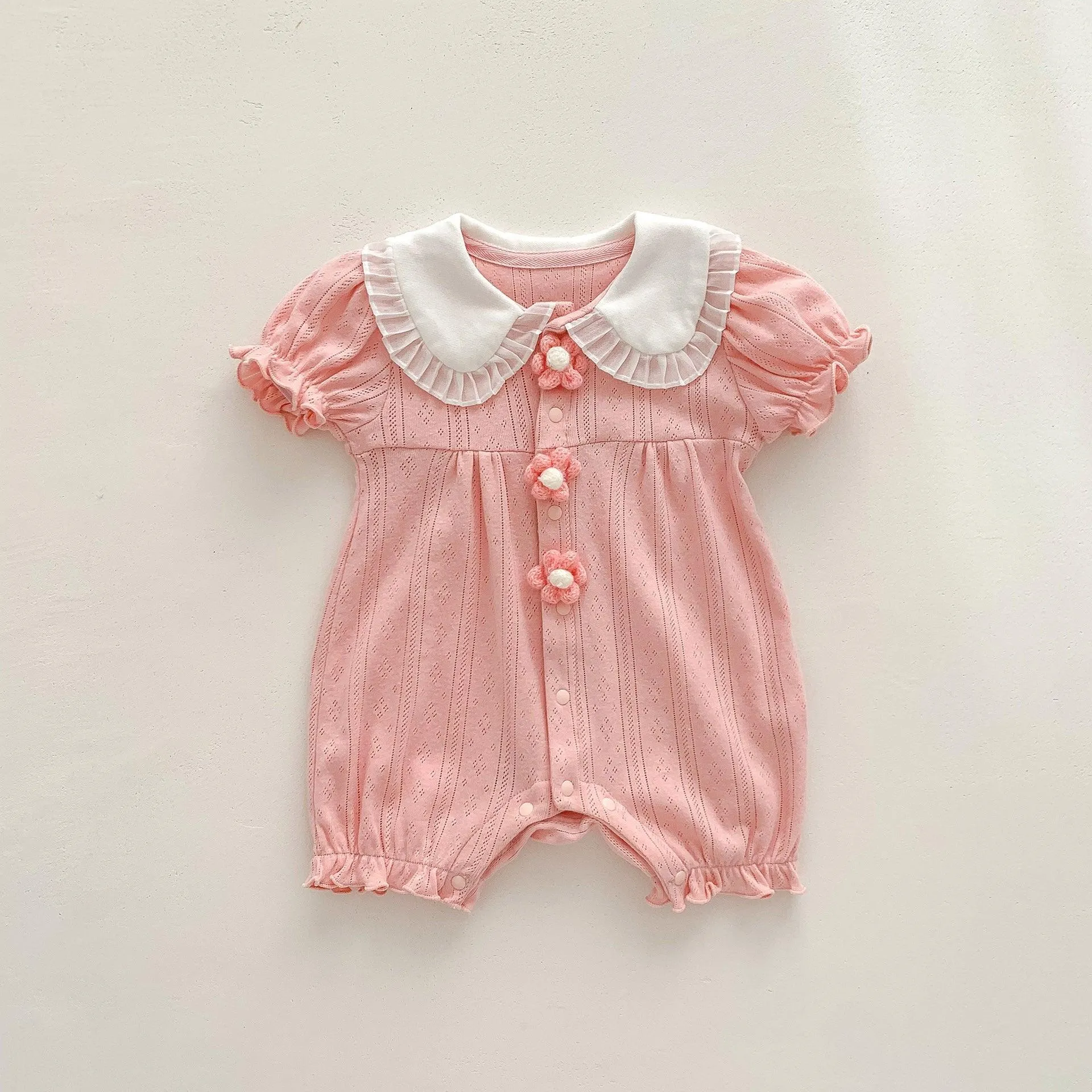 Baby Girls Flower Rompers