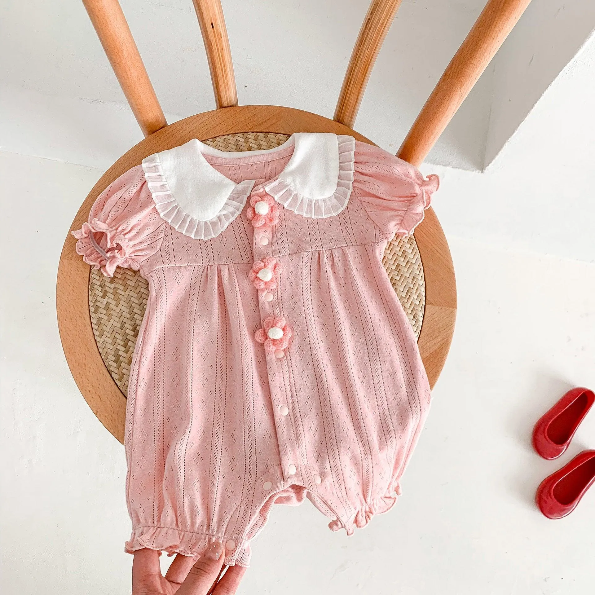 Baby Girls Flower Rompers