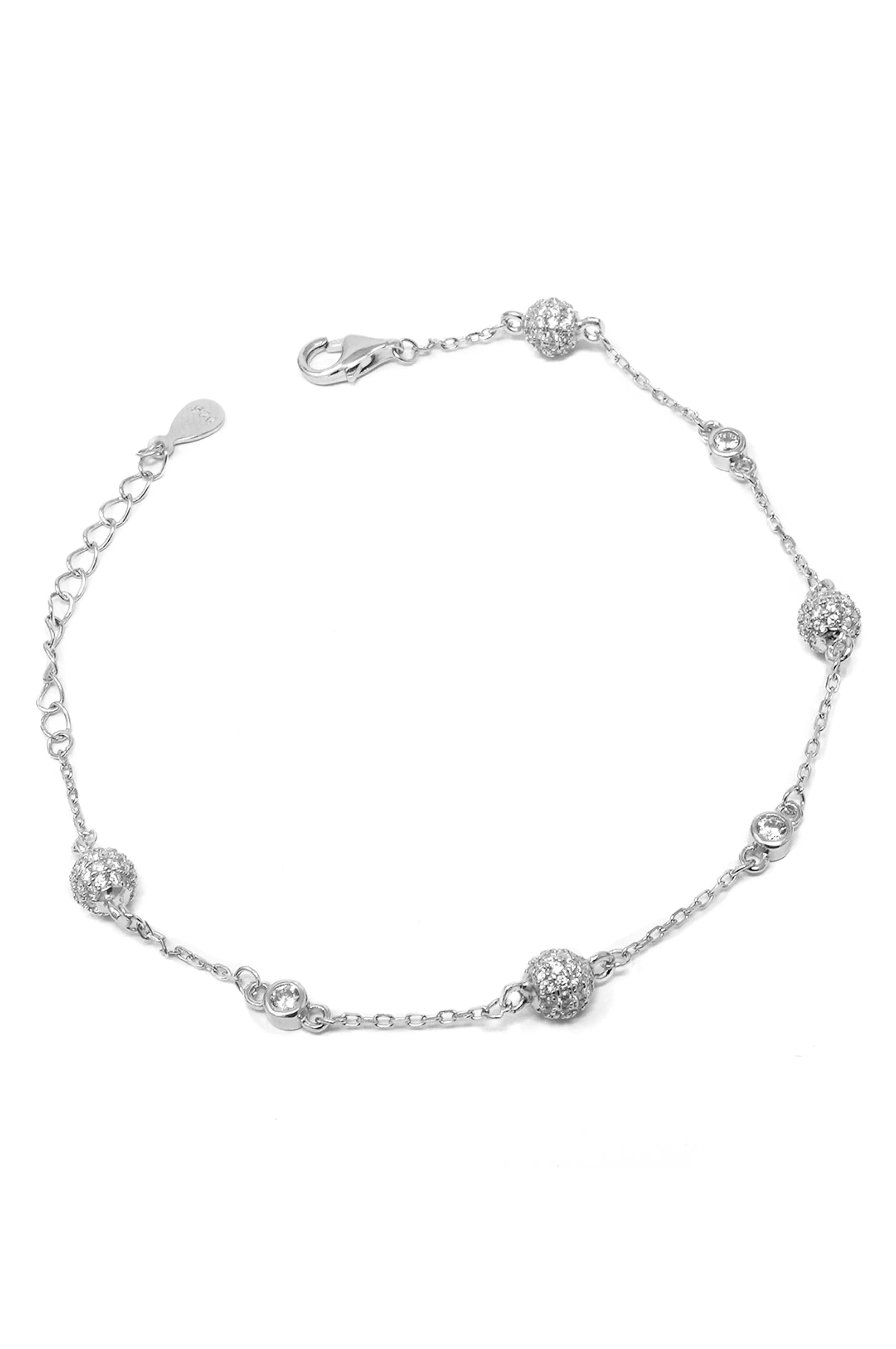 Ball Station Sterling Silver Bracelet