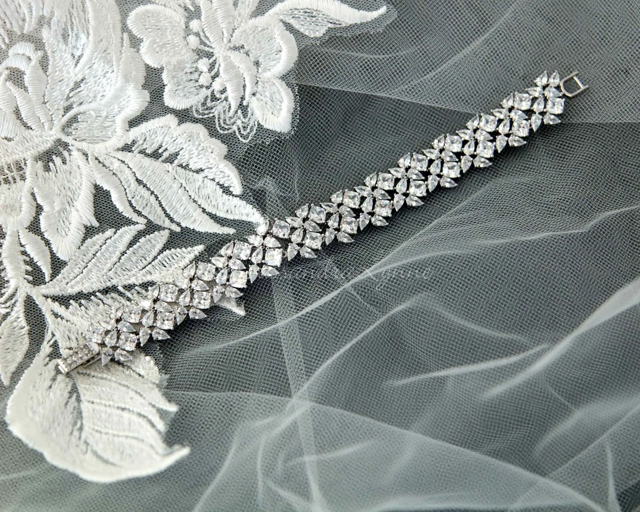 Beautiful CZ Bracelet for the Bride