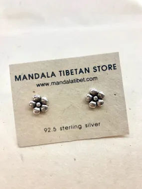 Big Flower Sterling Silver Stud