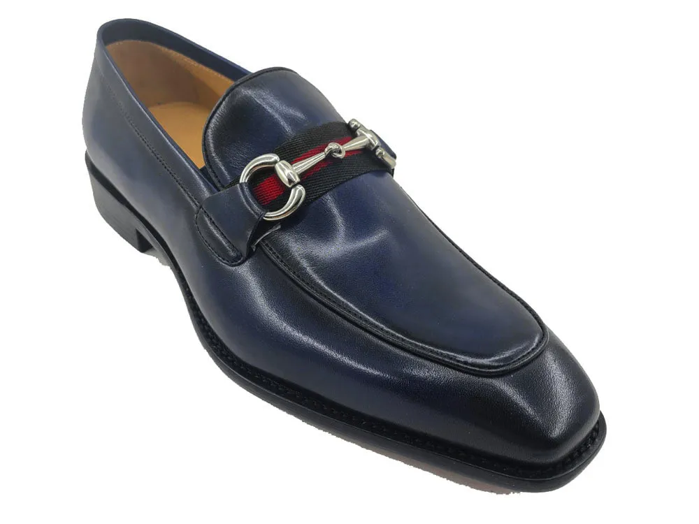 Burnished Calfskin Slip-On Loafer