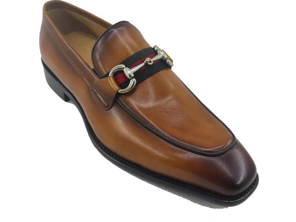 Burnished Calfskin Slip-On Loafer