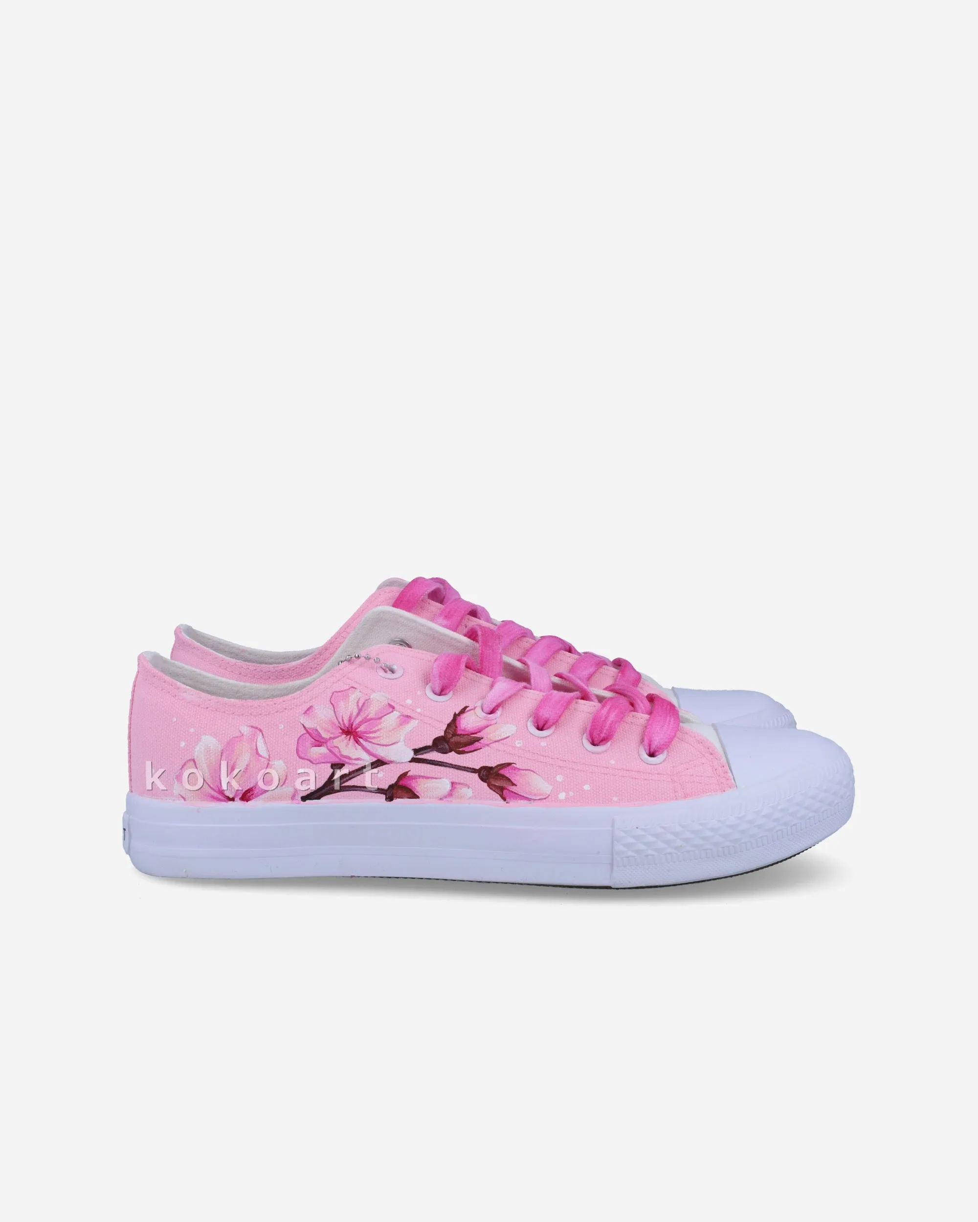 Butterfly Pink Hand Painted Shoes