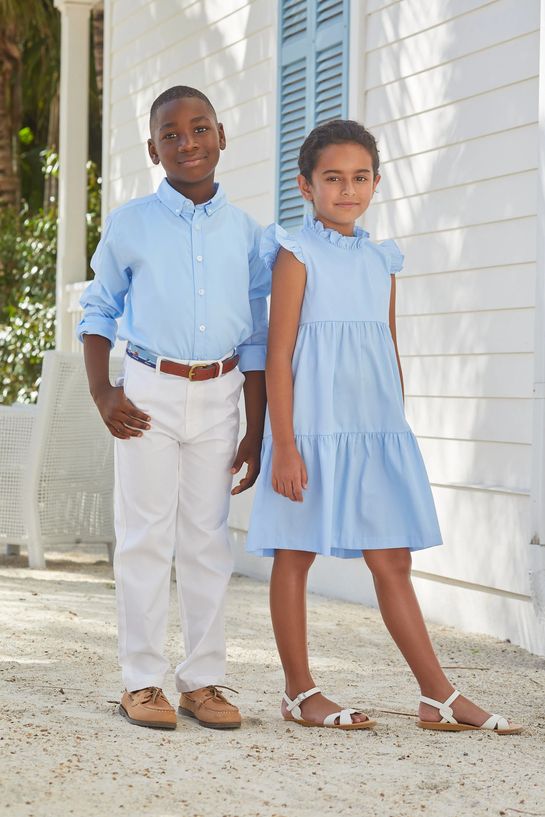 Button Down Shirt - Light Blue Pique