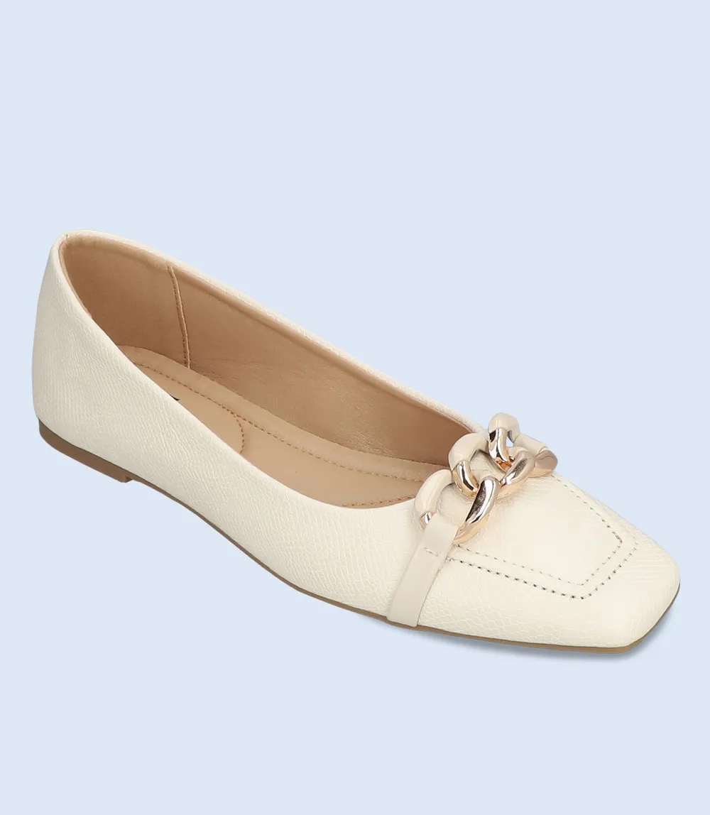 BW8485-OFF WHITE-Women Casual Pumps