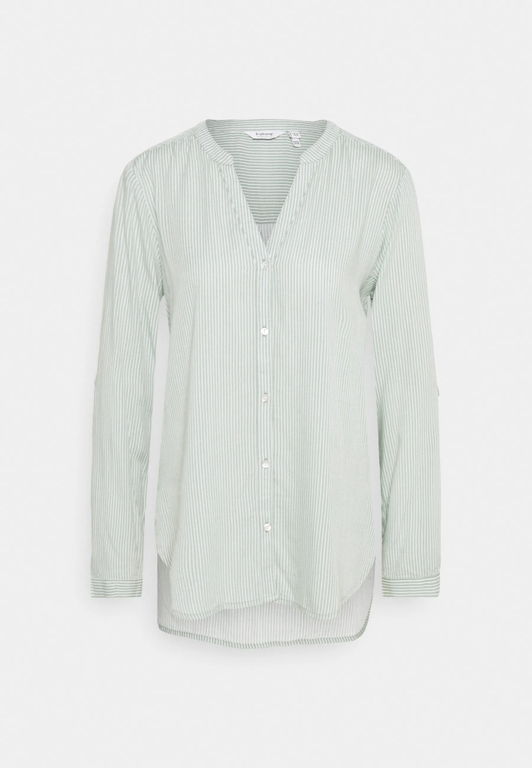 b.young shirt Byfabianne Stripe 20807499 201069 frosty green mix