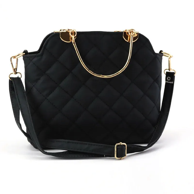 Ch Quilted Top Handle Shoulder Bag Purse