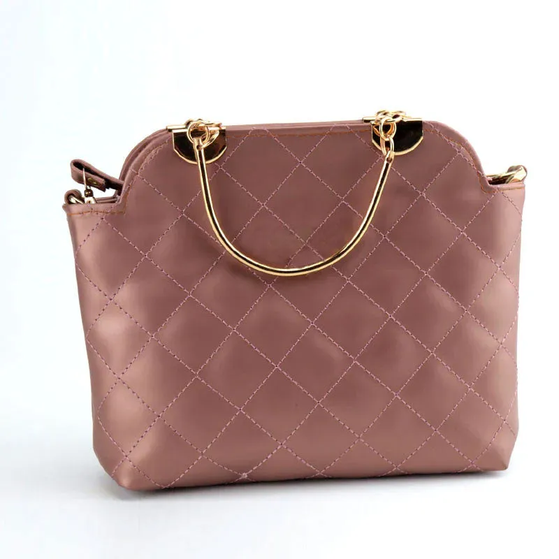 Ch Quilted Top Handle Shoulder Bag Purse