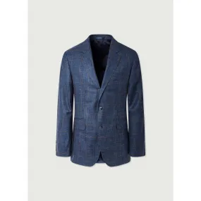 CHECKED CHAMBRAY BLAZER