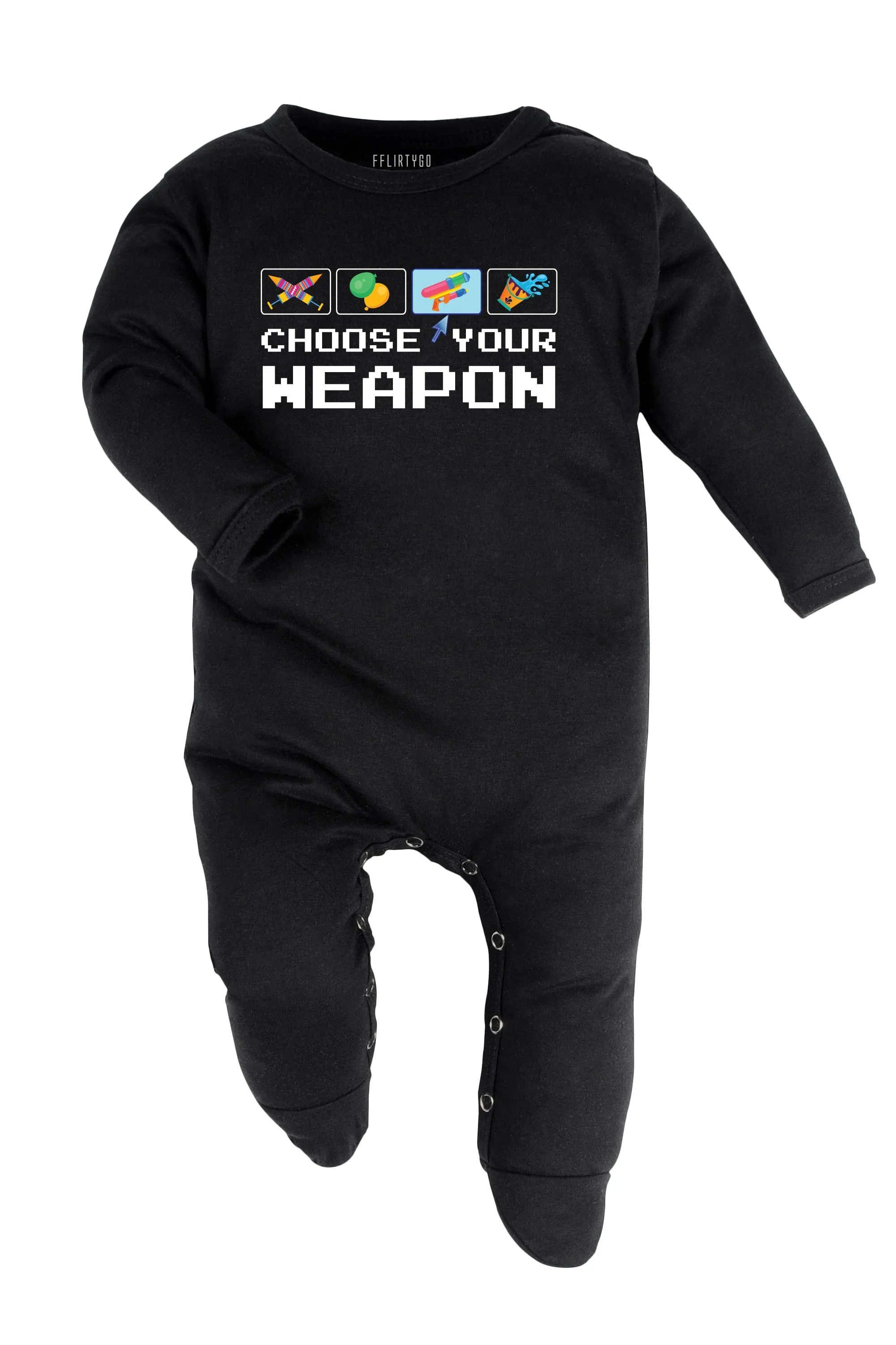 Choose Your Weapon Baby Romper | Onesies