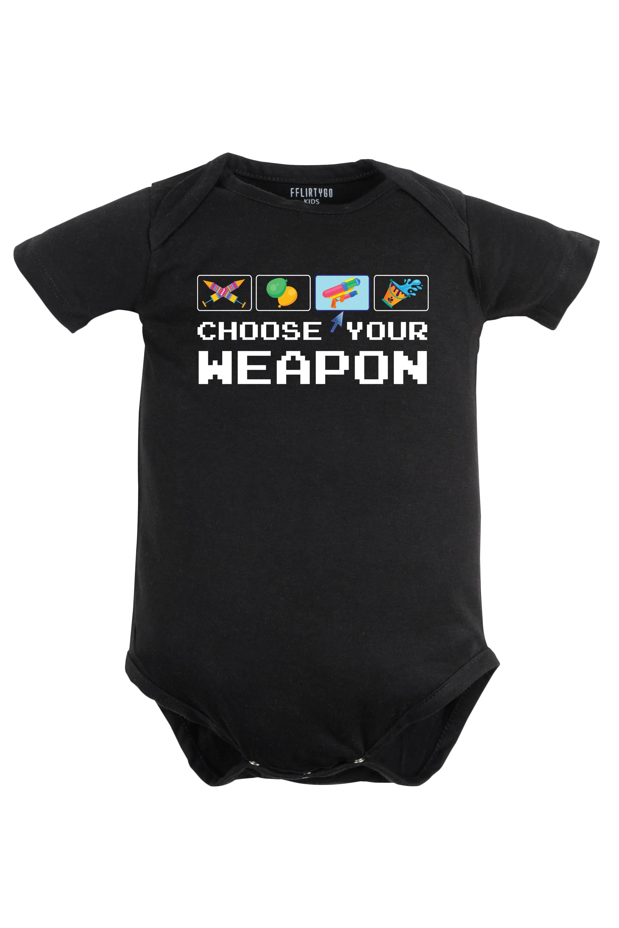 Choose Your Weapon Baby Romper | Onesies