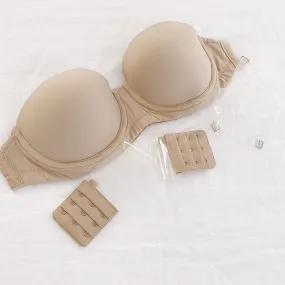 Clearly Amazing Clear/Beige Bra Set