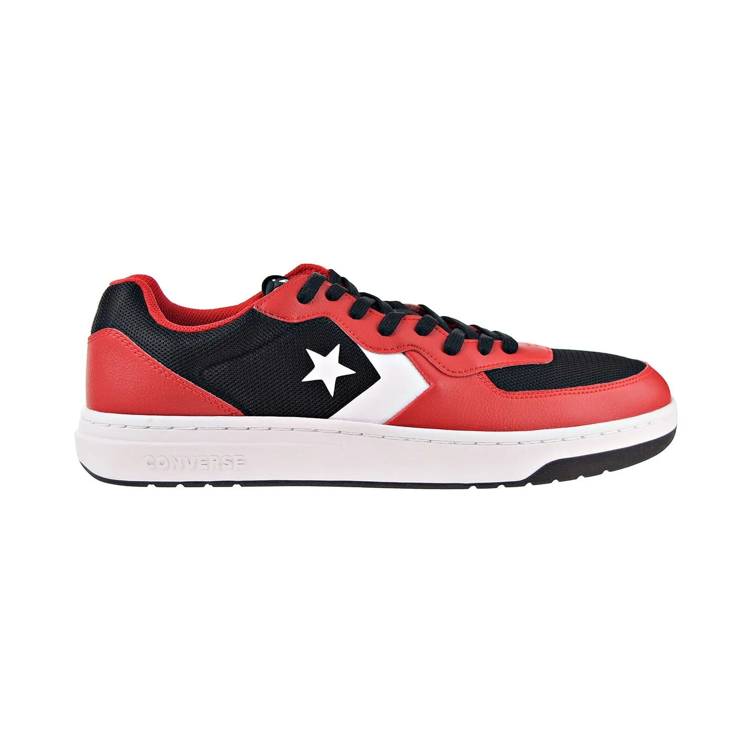 Converse Rival Ox Men's Shoes Black-Enamel Red-White