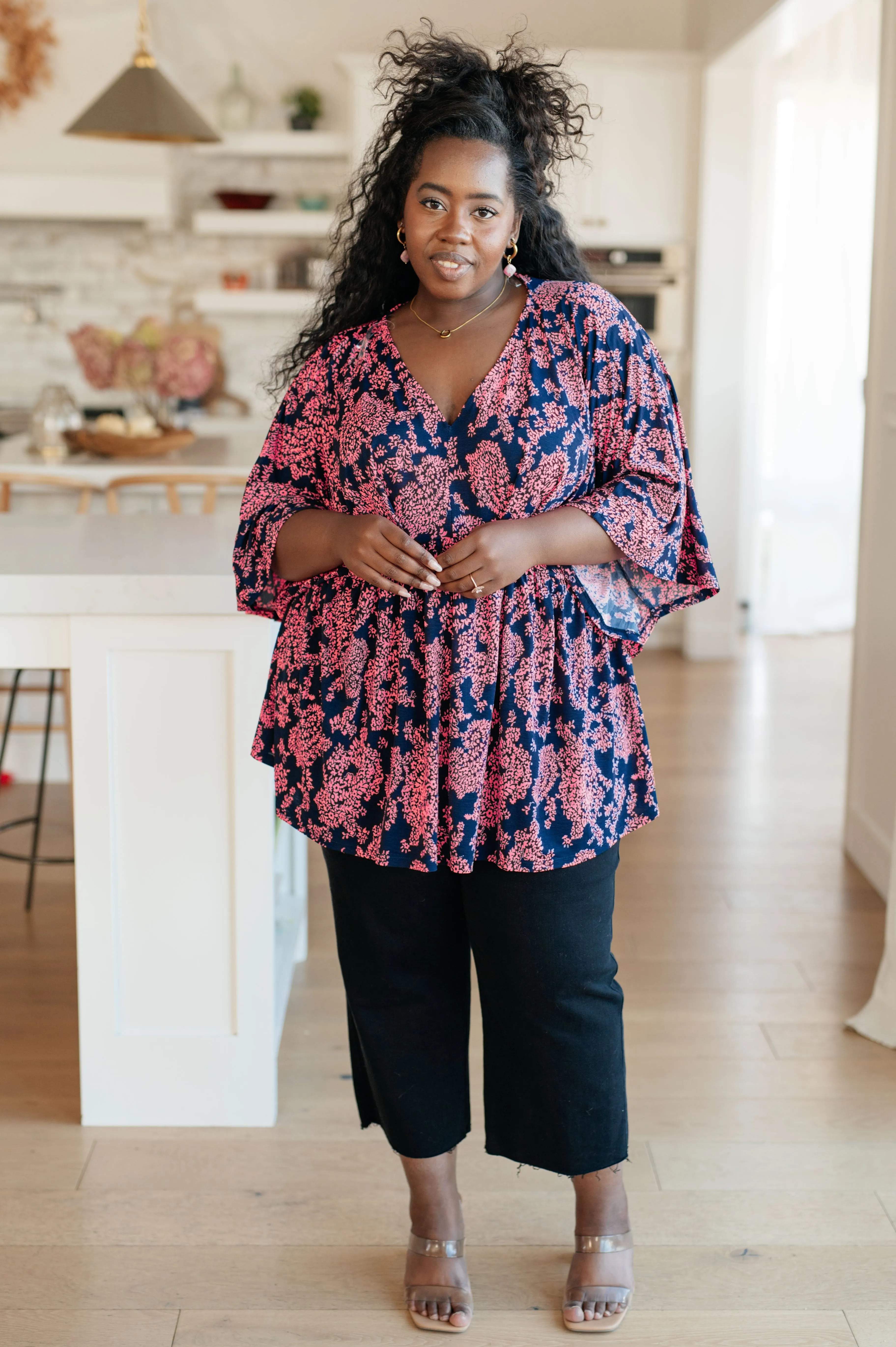 Dearest Dreamer Peplum Top in Pink Paisley- USE CODE SPRING24 for 40% OFF!!!!