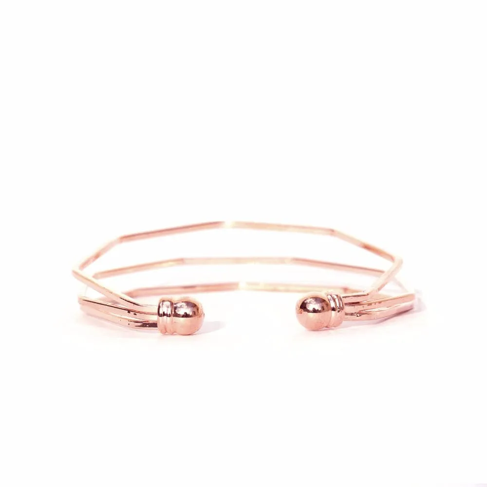 Dionne Rose Gold Watch Bracelet Stack