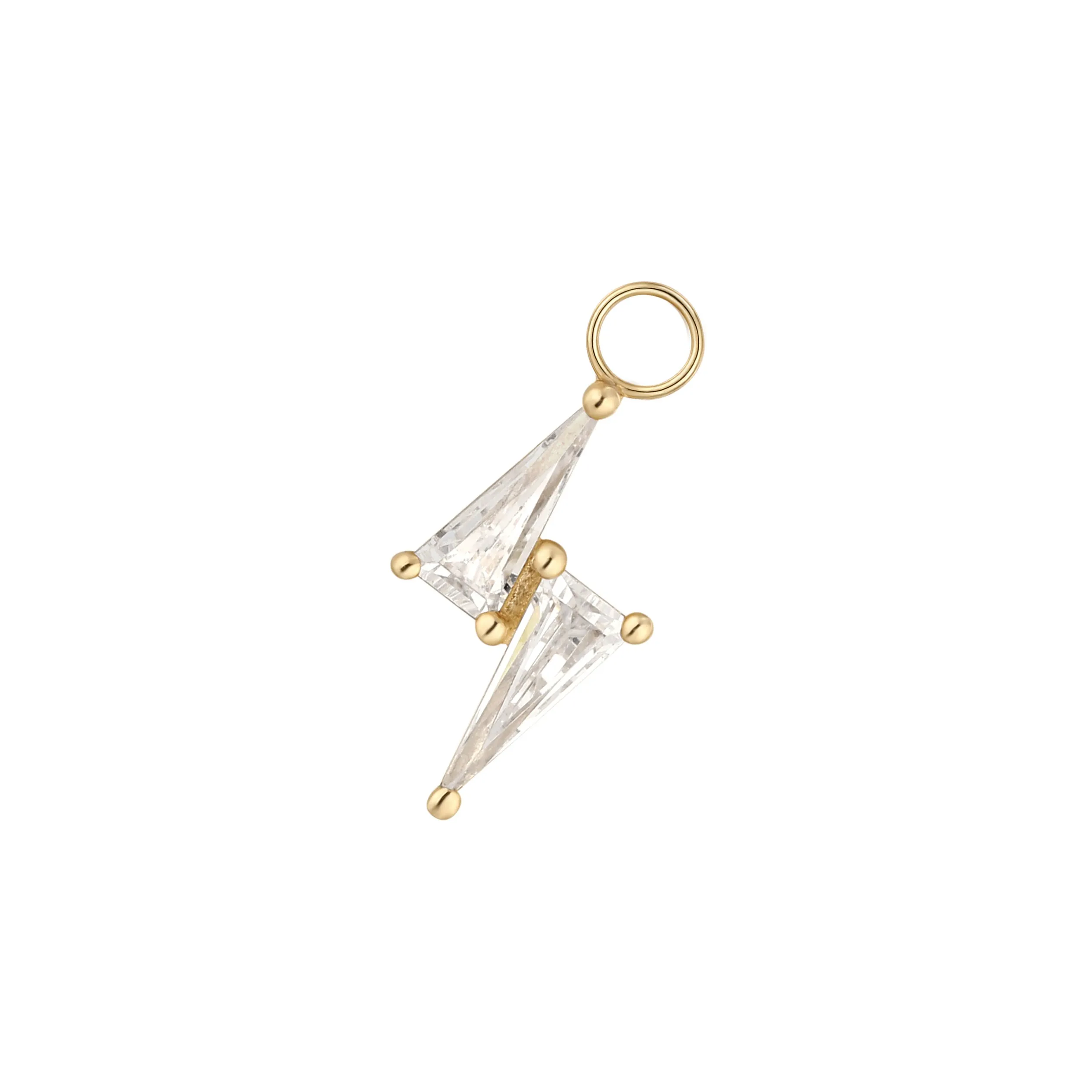 Electrify - CZ - Gold Charm