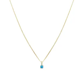 Element Necklace | 14k Gold & Turquoise