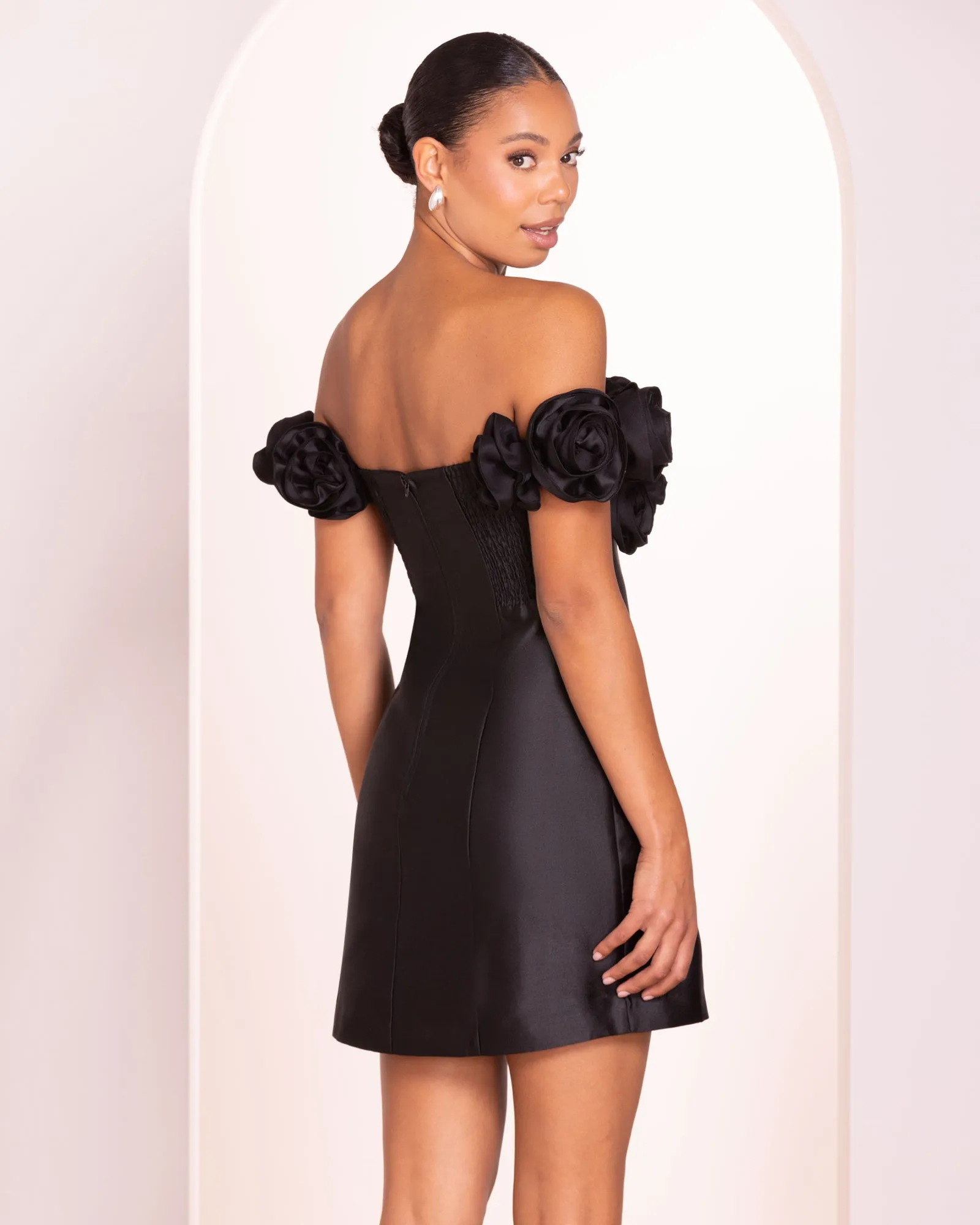 Elena Rose A-line Mini Dress