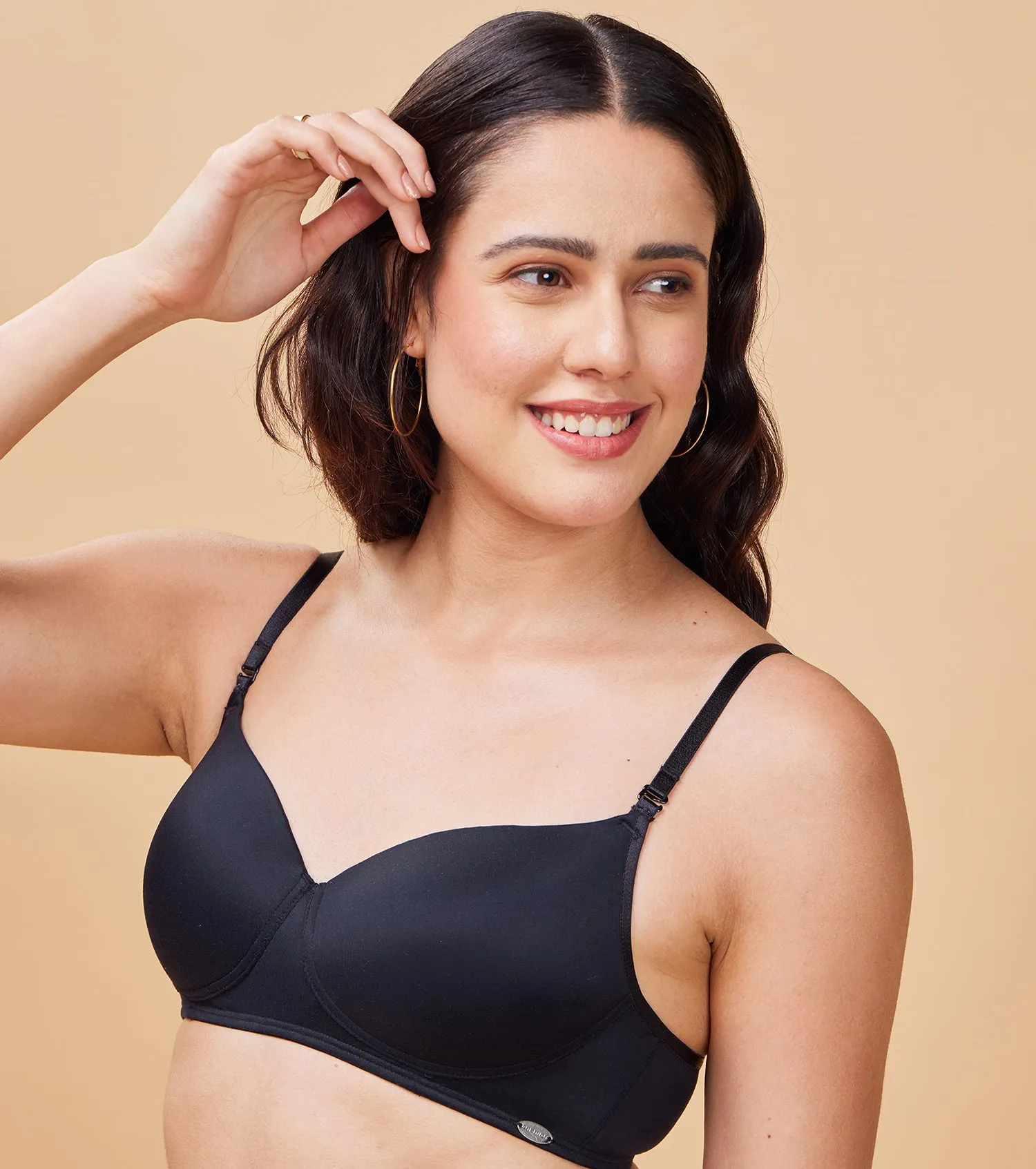 Enamor F131 Soft Wire-Free T-Shirt Balconette Bra