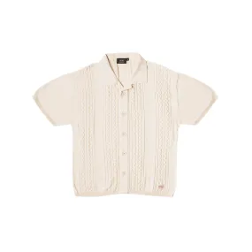 Extra Butter Cricket Club Cableknit Button Up Shirt