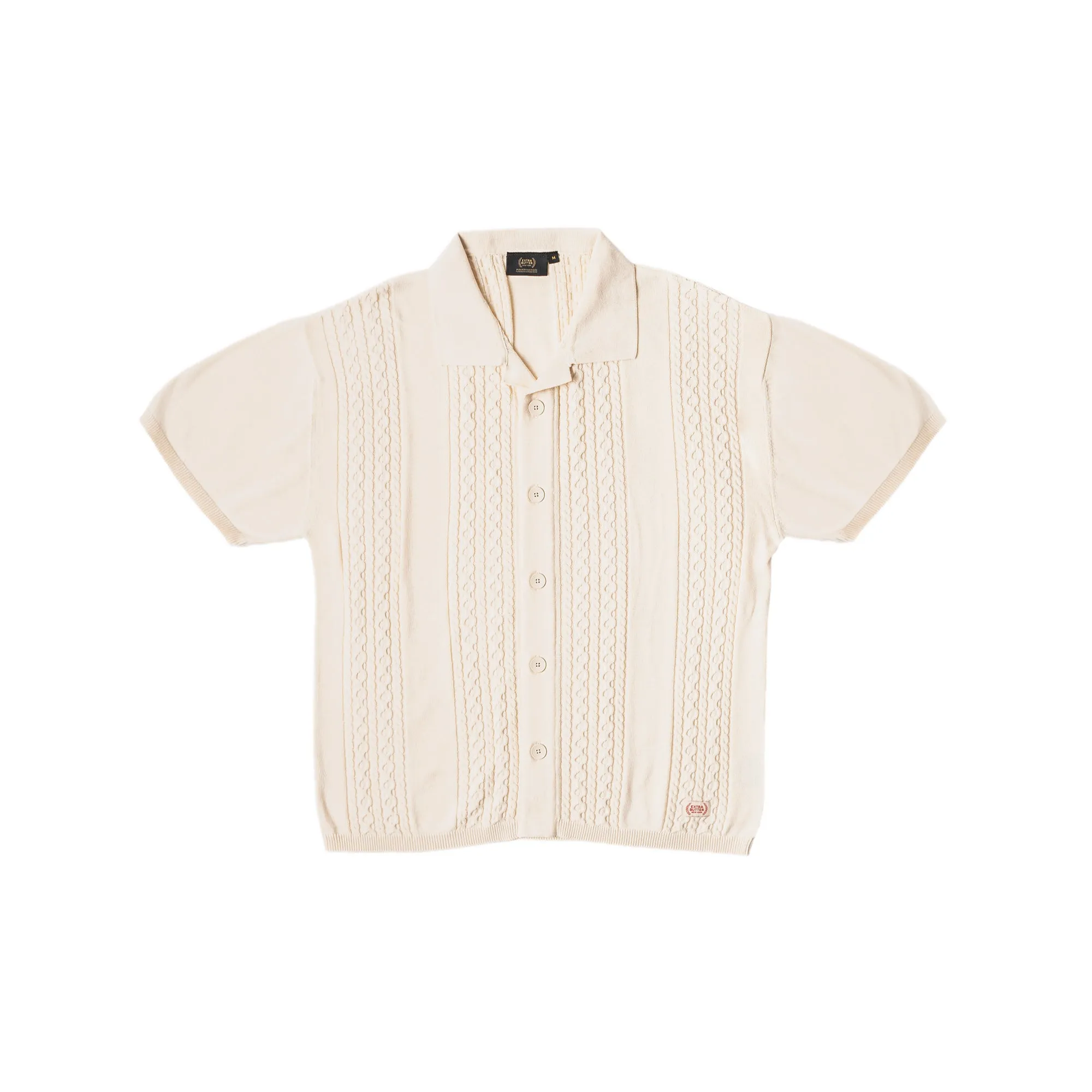 Extra Butter Cricket Club Cableknit Button Up Shirt