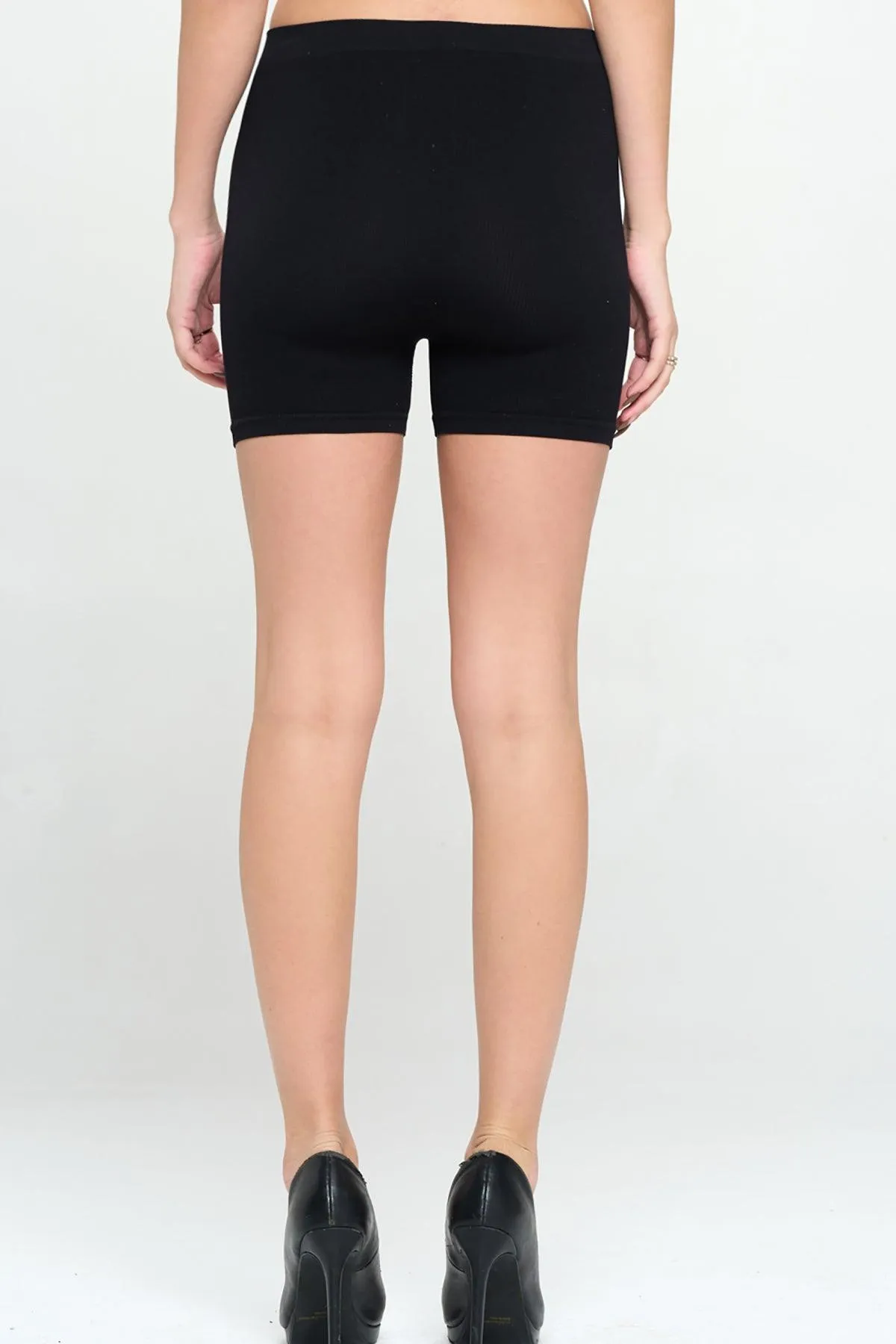 FashionJOA Solid Biker Shorts