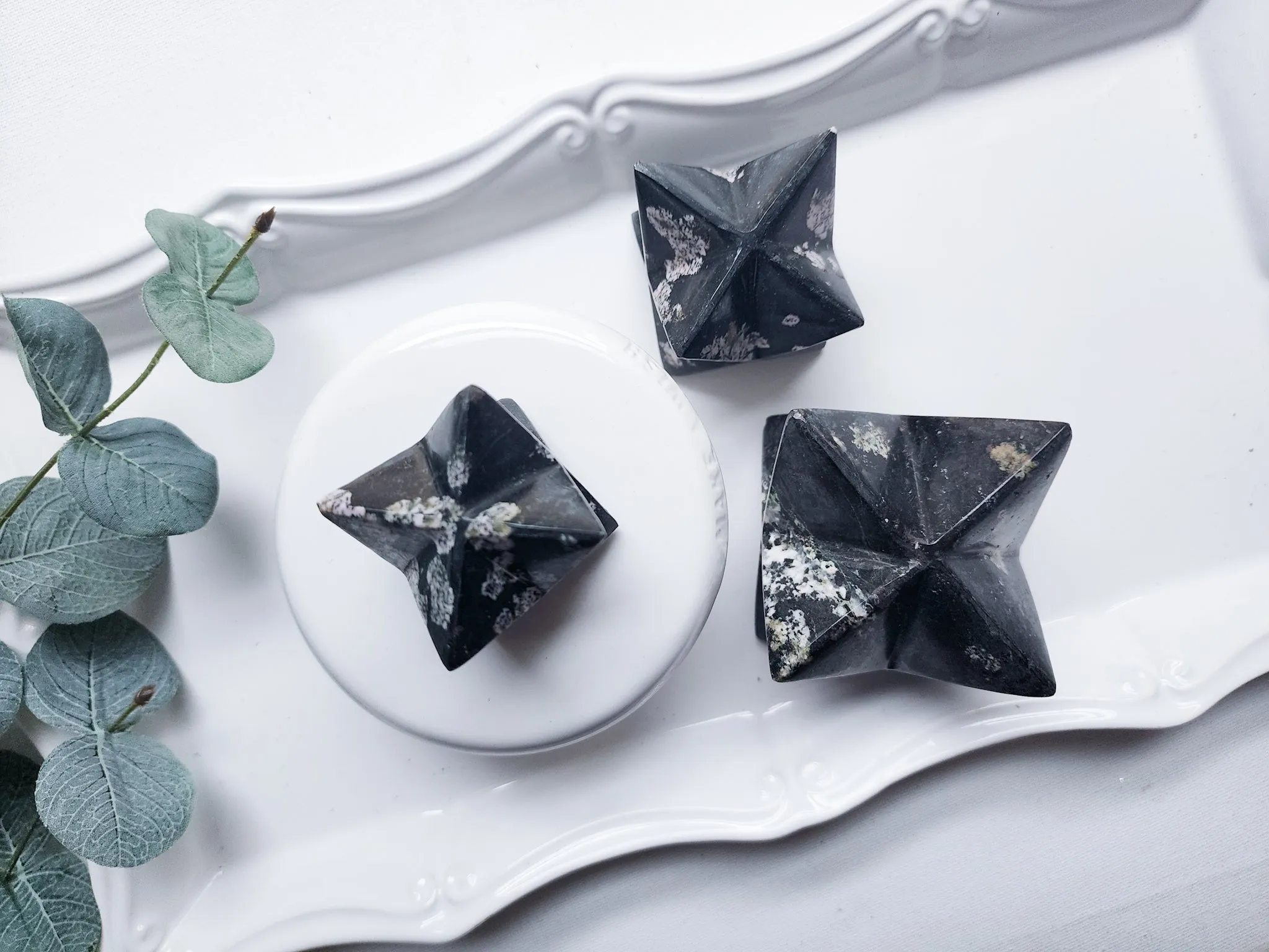 Flower Obsidian Merkaba