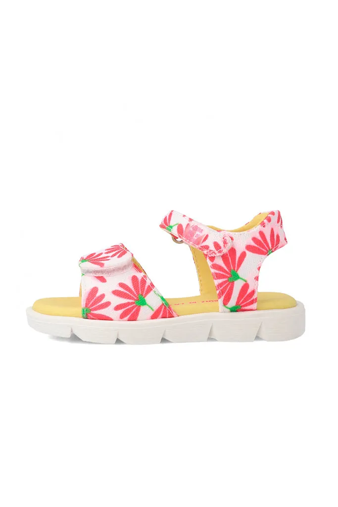 Fuchsia Flower Sandals