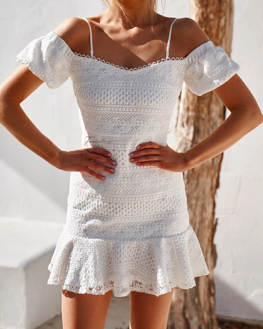 Gabriella Dress - White