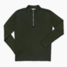 Gad knit half zip jumper in wool