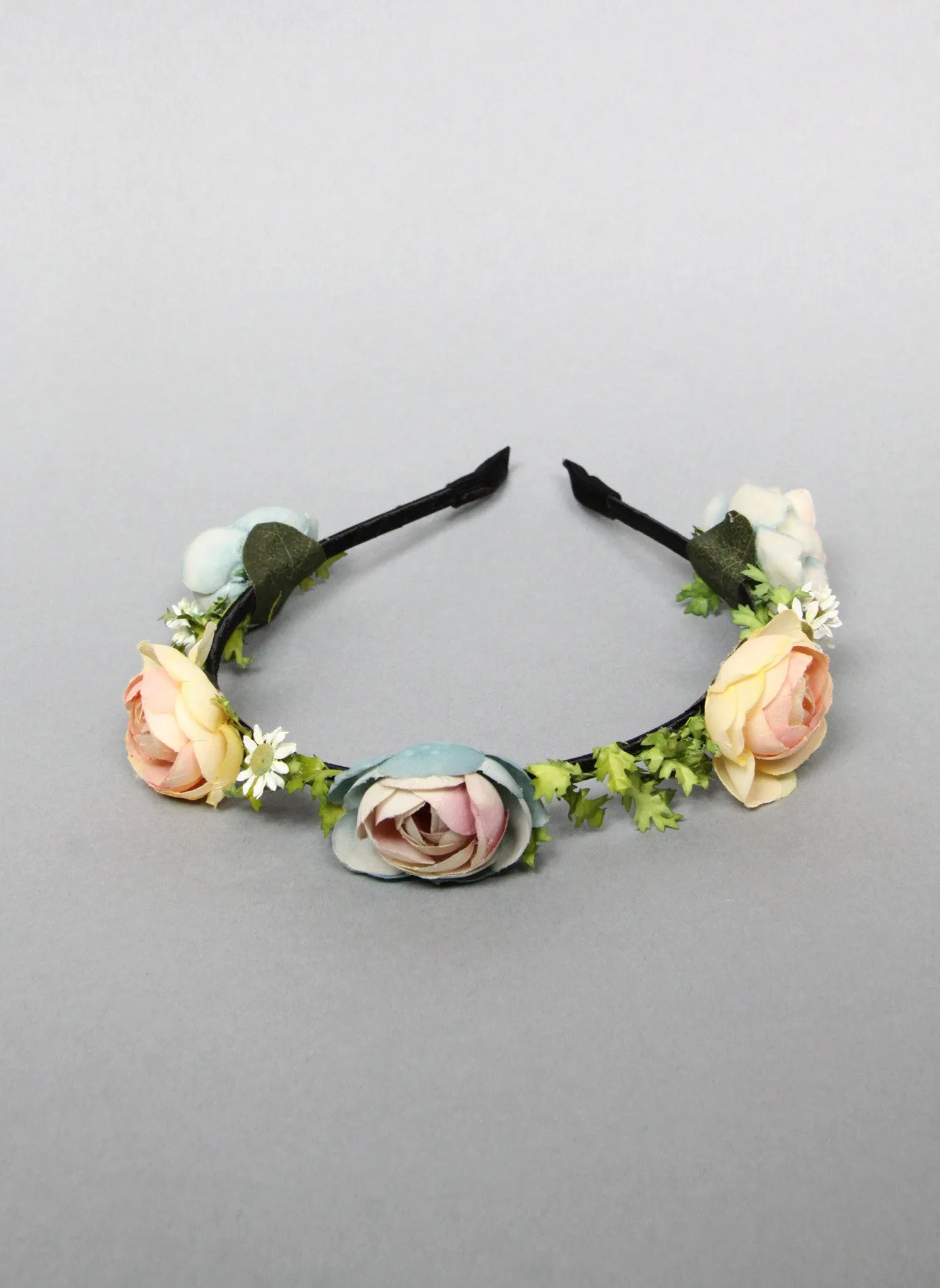 Girls Briallen Rose Headband in Blue/Yellow