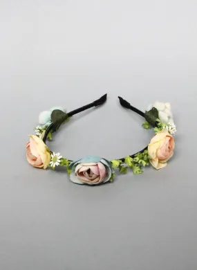 Girls Briallen Rose Headband in Blue/Yellow