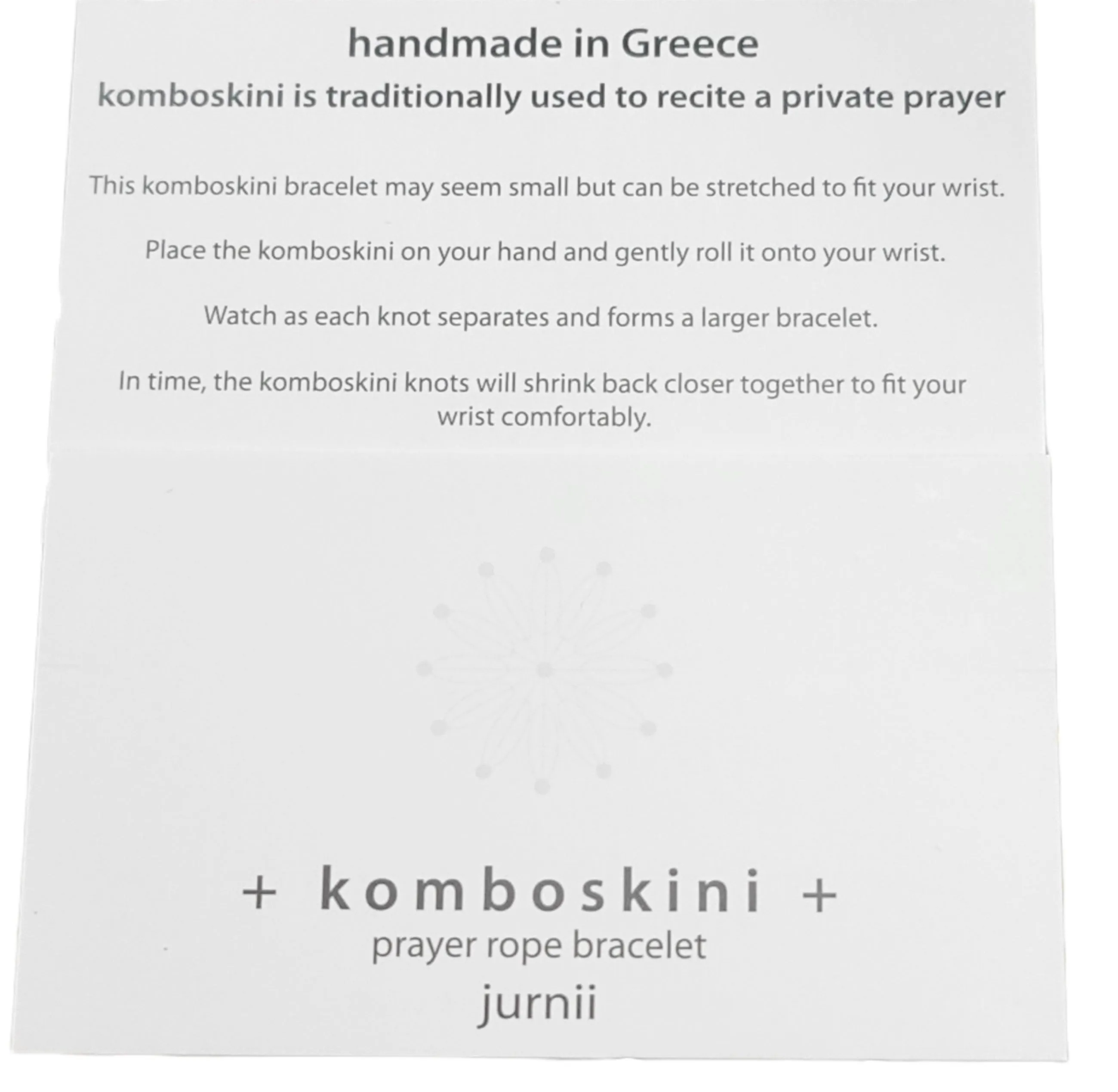 Greek Komboskini Cross Prayer Rope Bracelet PINK