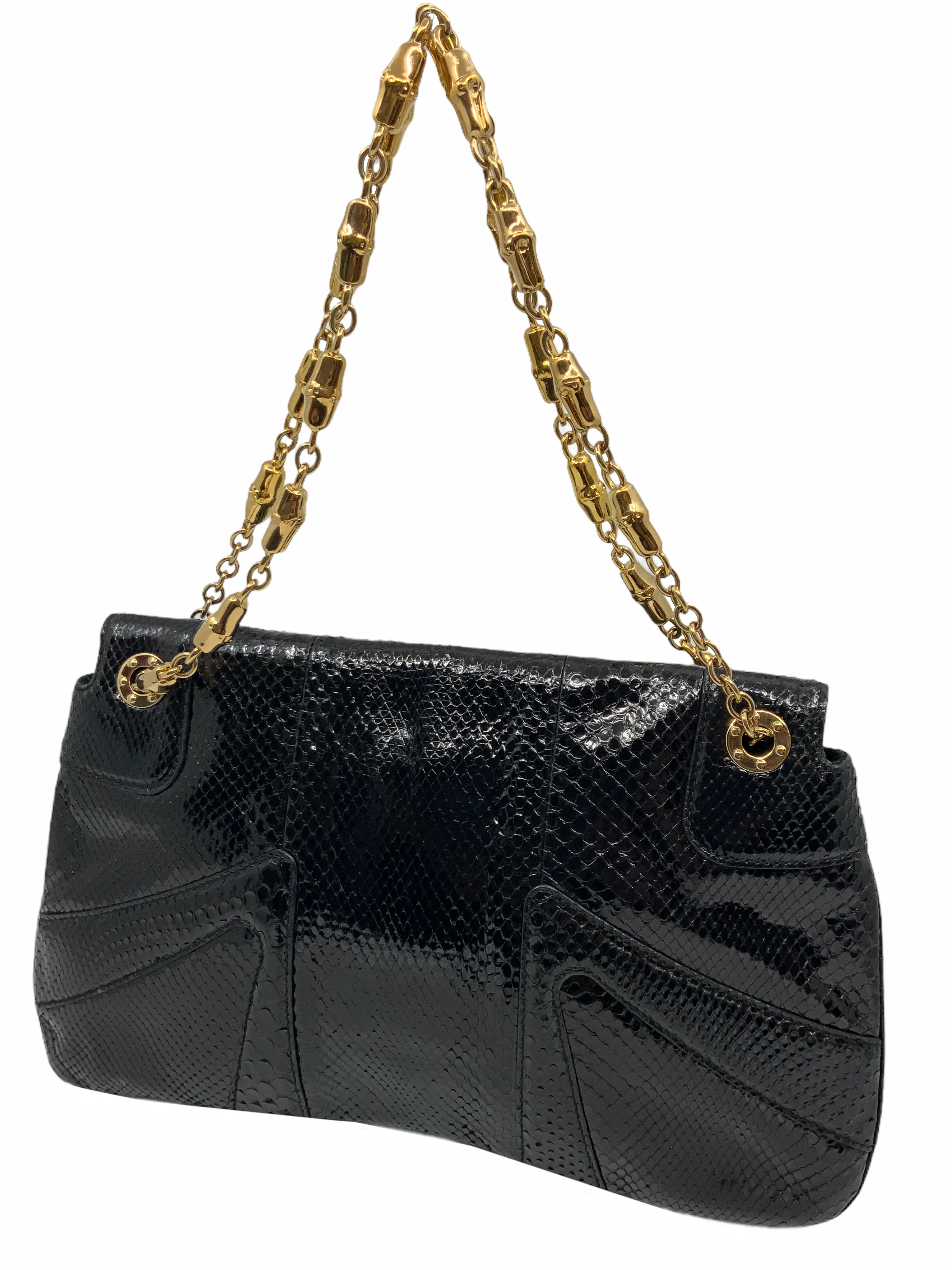 Gucci Limited Edition Tom Ford Snakeskin Jeweled Dragon Bag